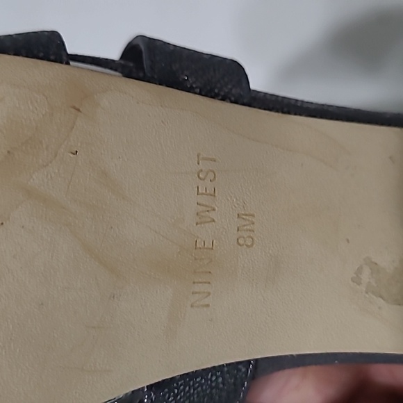 Nine West platform heeled sandals size 8 - Picture 14 of 14